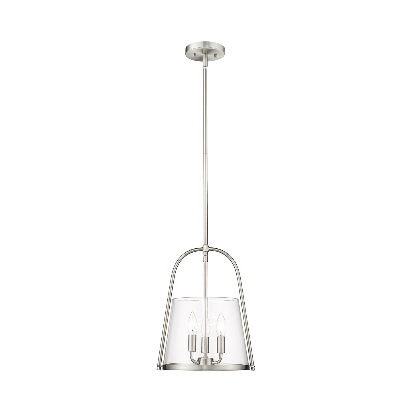 Archis Pendant Light in Brushed Nickel (3-Light).