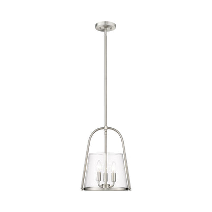 Archis Pendant Light in Brushed Nickel (3-Light).