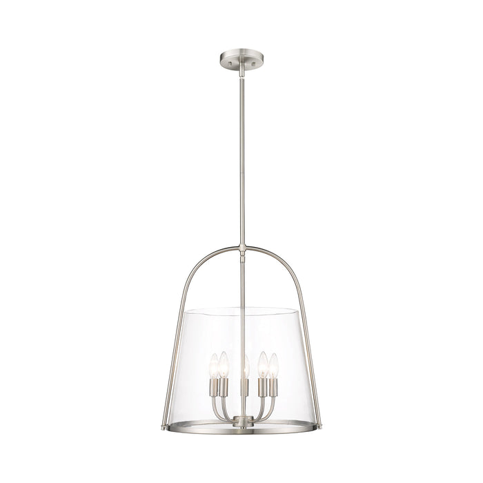 Archis Pendant Light in Brushed Nickel (5-Light).