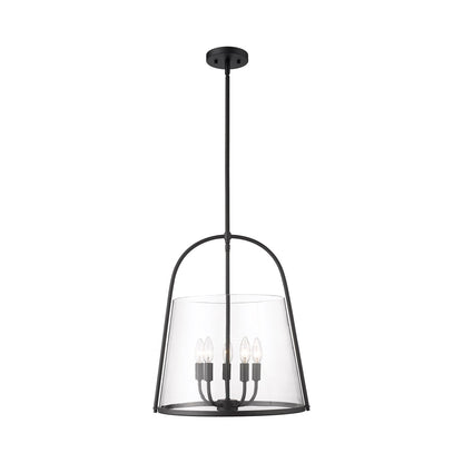 Archis Pendant Light in Matte Black (5-Light).