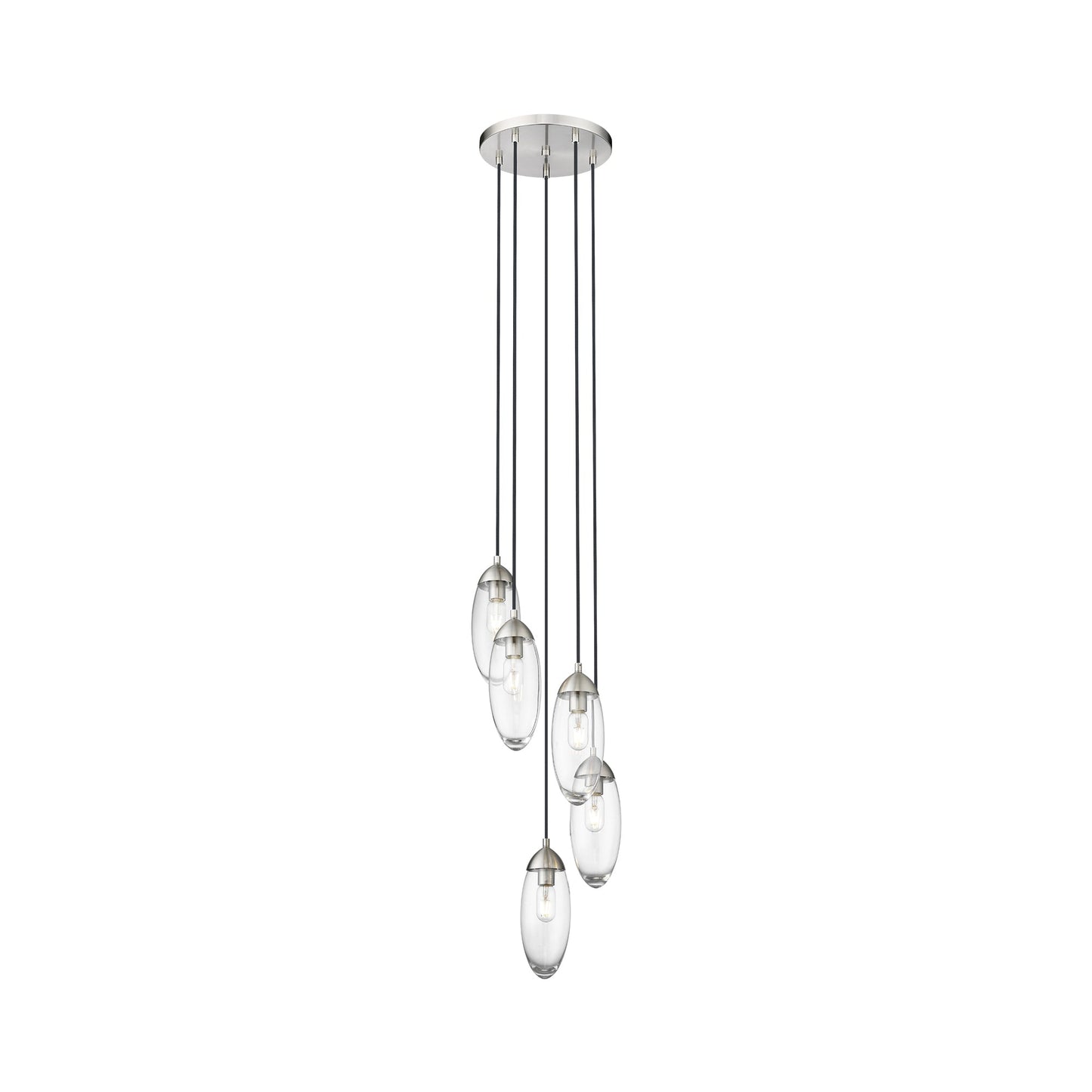 Arden Chandelier in Brushed Nickel (5-Light).