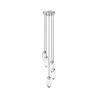 Arden Chandelier in Brushed Nickel (5-Light).