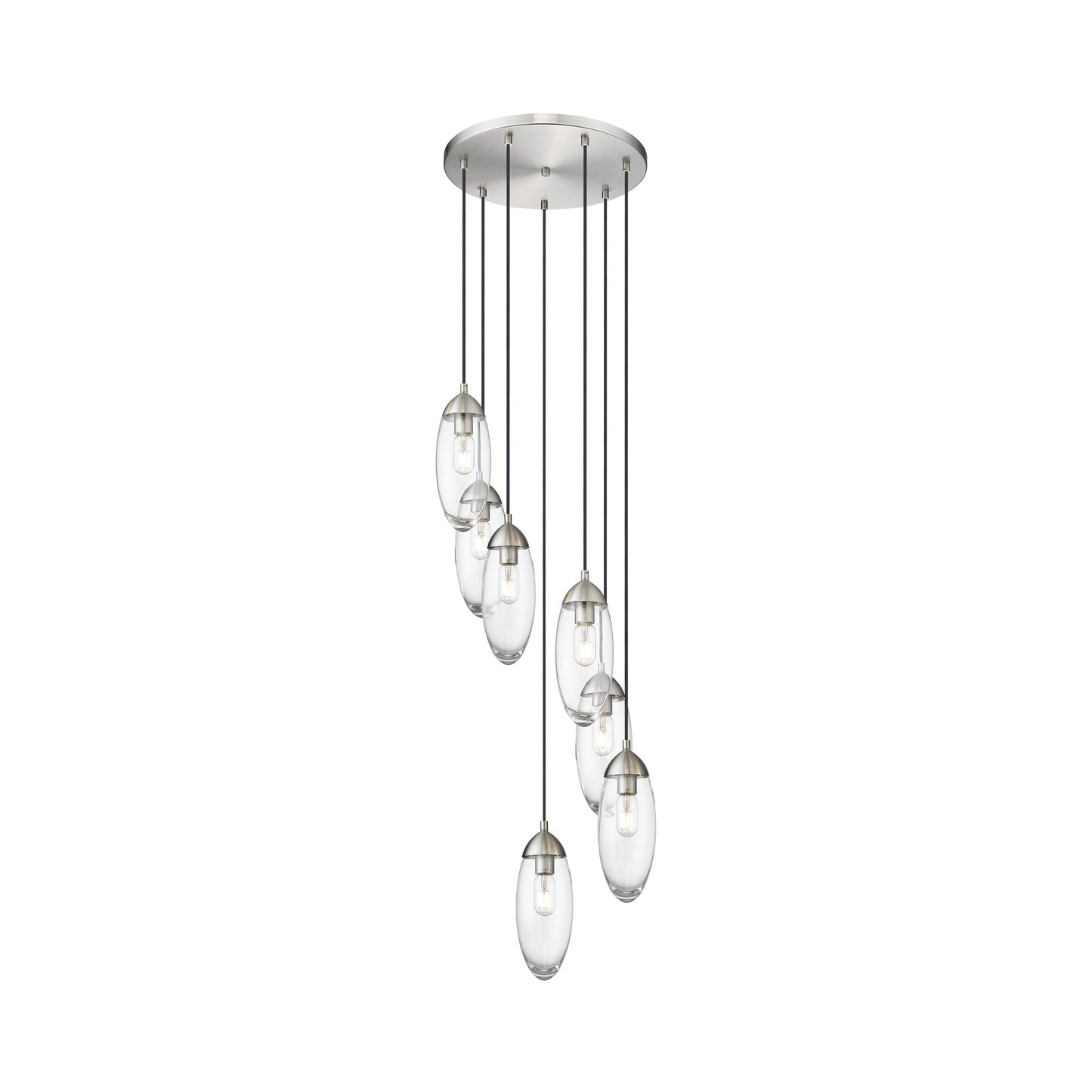 Arden Chandelier in Brushed Nickel (7-Light).