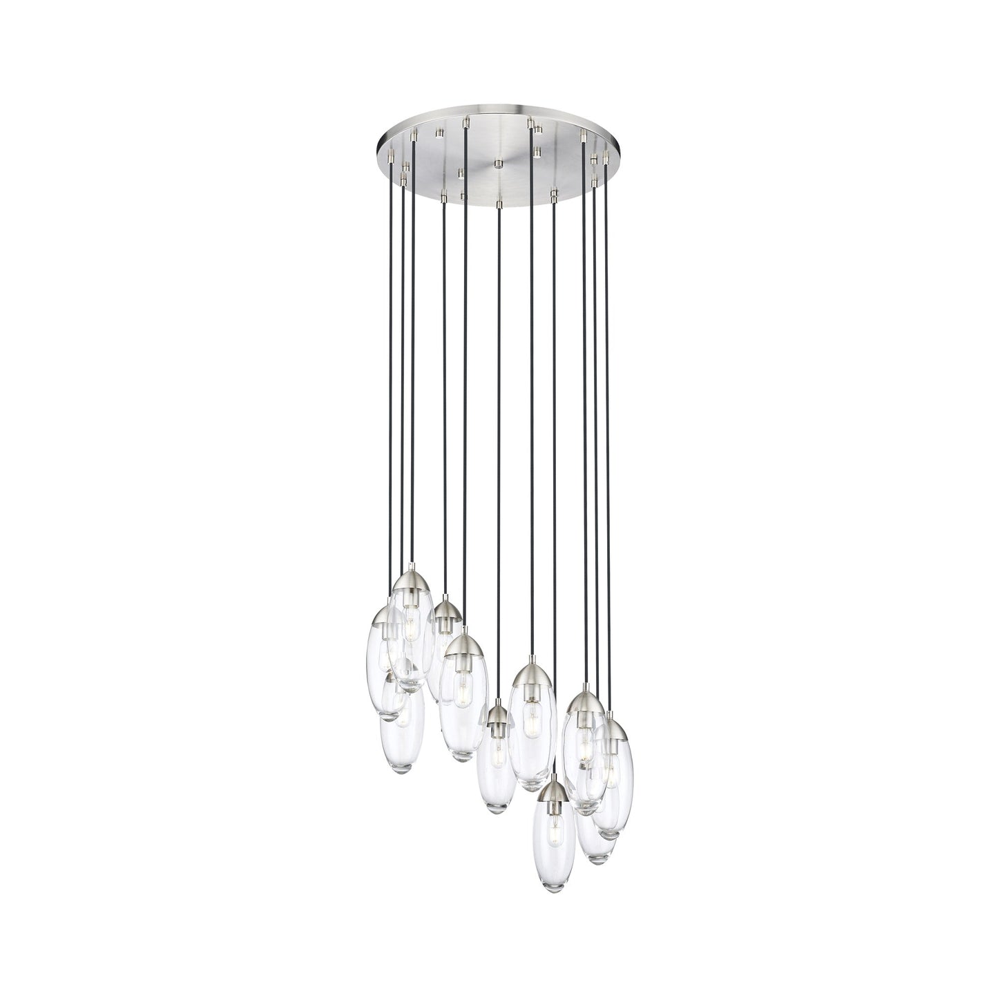 Arden Chandelier in Brushed Nickel (11-Light).