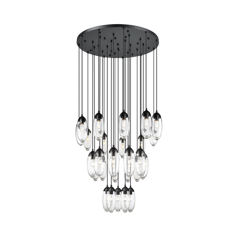 Arden Chandelier in Matte Black (27-Light).
