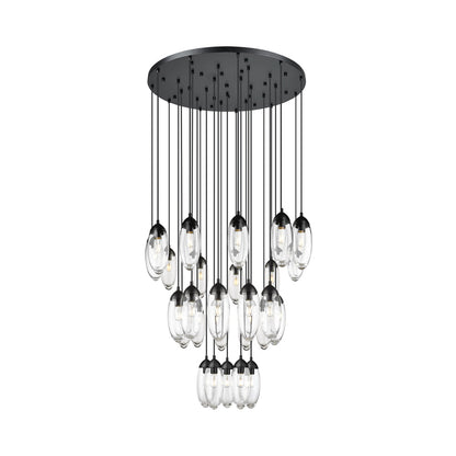 Arden Chandelier in Matte Black (27-Light).