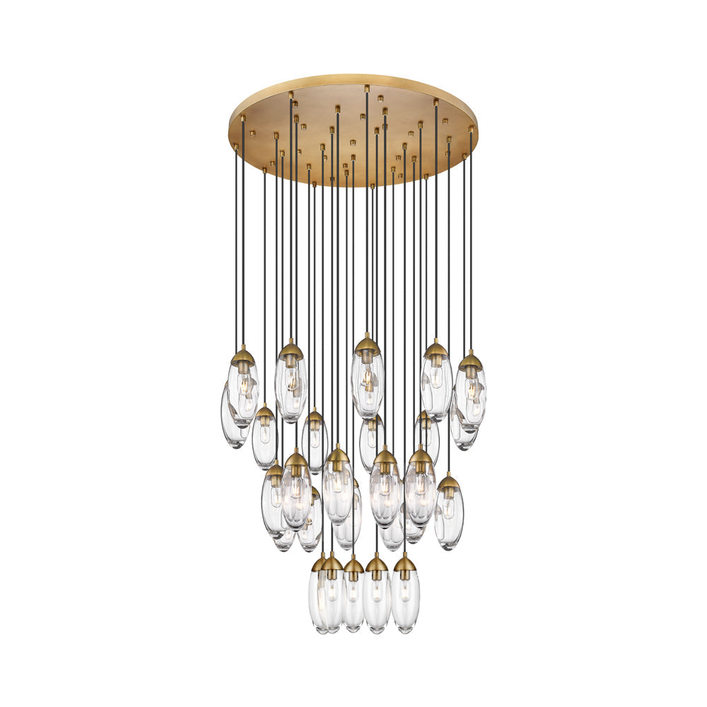 Arden Chandelier in Rubbed Brass (27-Light).