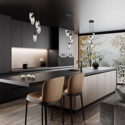 Arden Chandelier in kitchen.