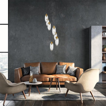 Arden Chandelier in living room.
