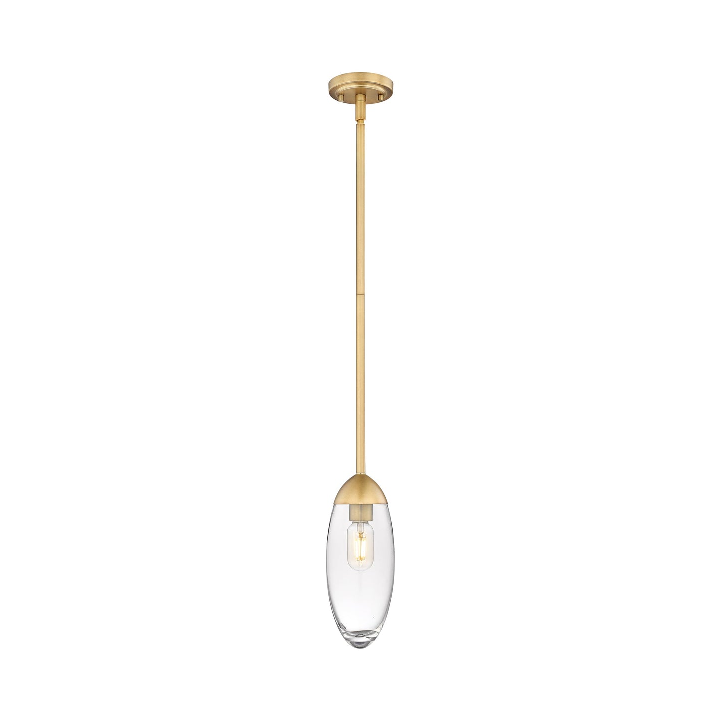 Arden Pendant Light in Rubbed Brass.