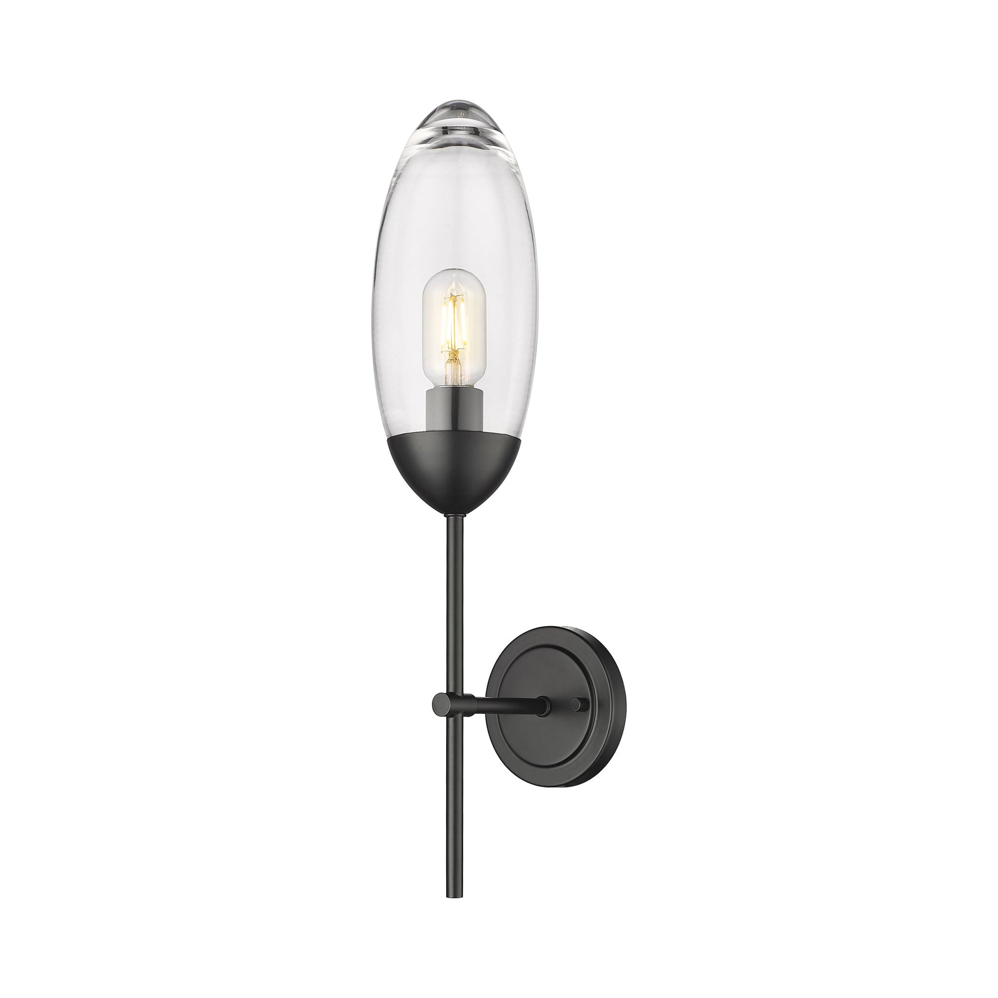 Arden Wall Light in Matte Black.