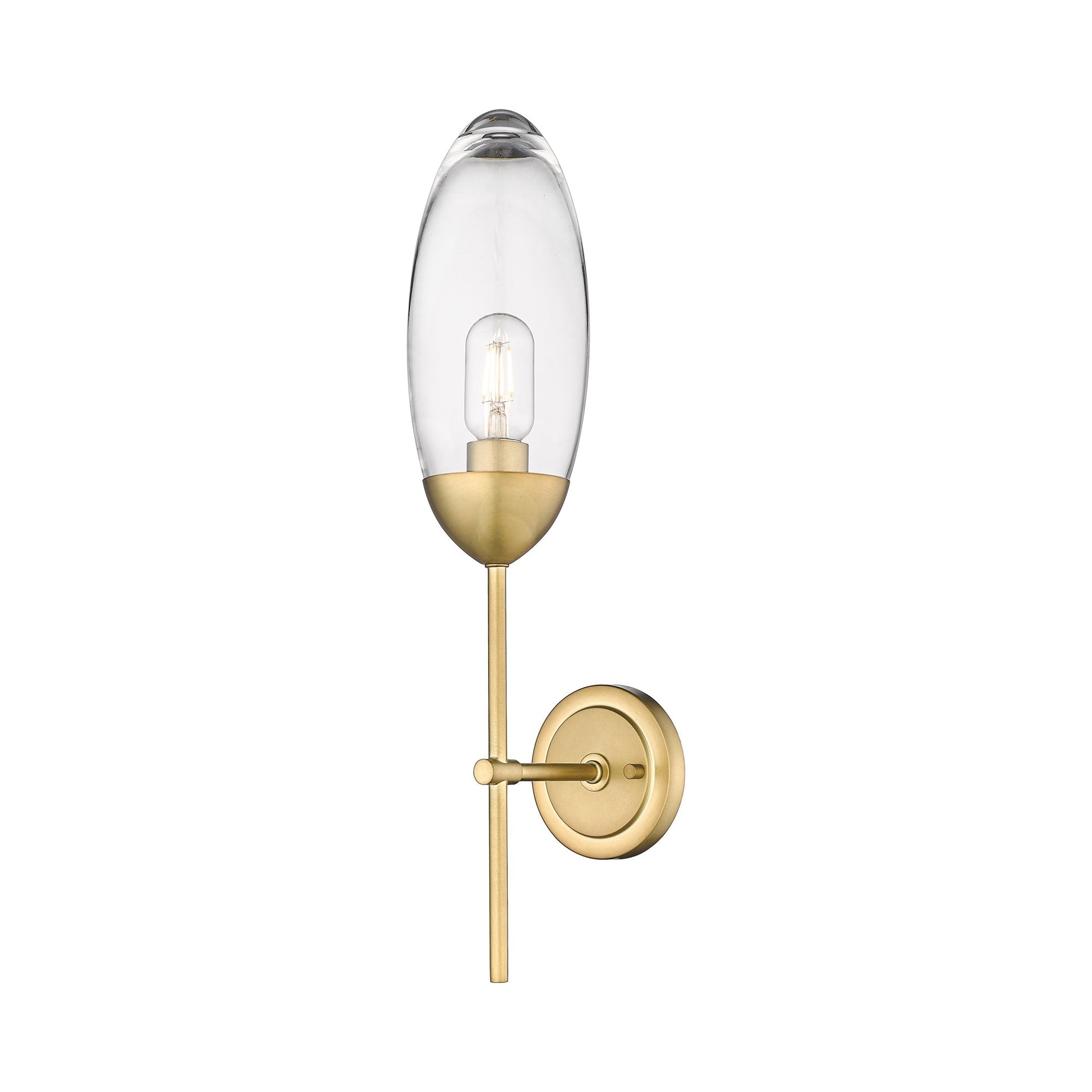 Arden Wall Light in Rubbed Brass.