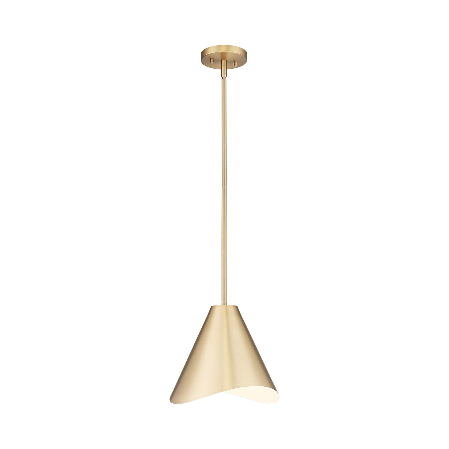 Aria Pendant Light in Modern Gold (12-Inch).