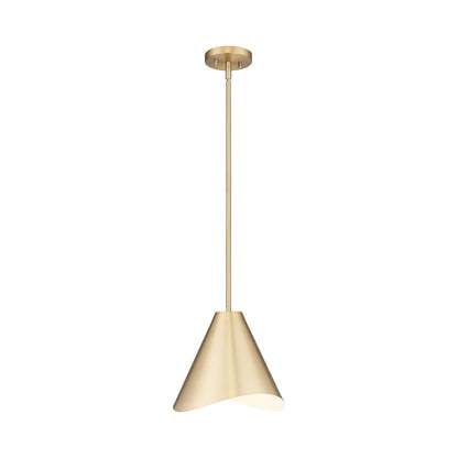Aria Pendant Light in Modern Gold (12-Inch).
