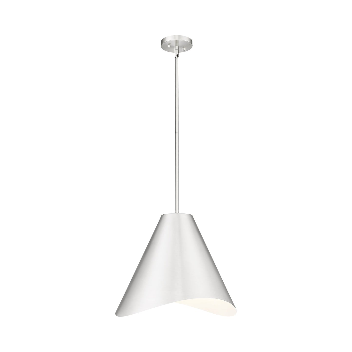 Aria Pendant Light in Brushed Nickel (18-Inch).
