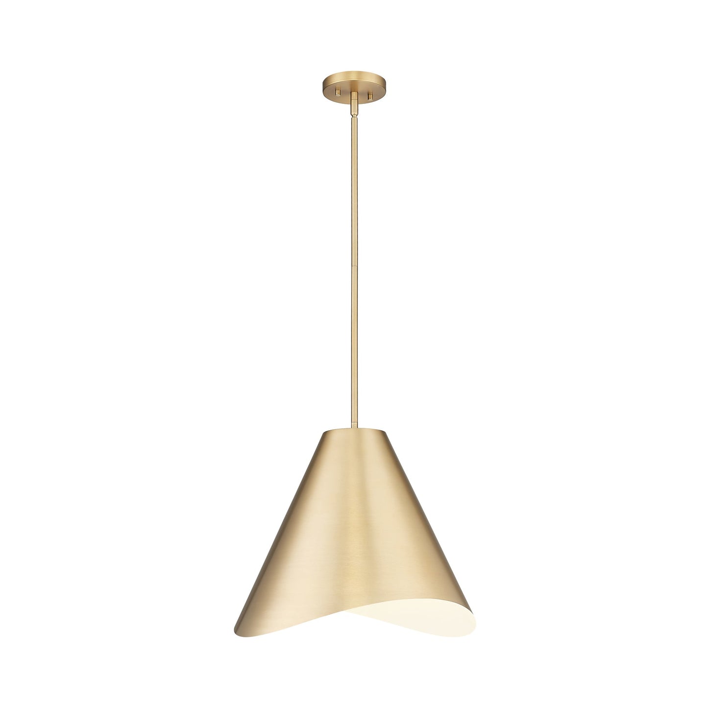 Aria Pendant Light in Modern Gold (18-Inch).