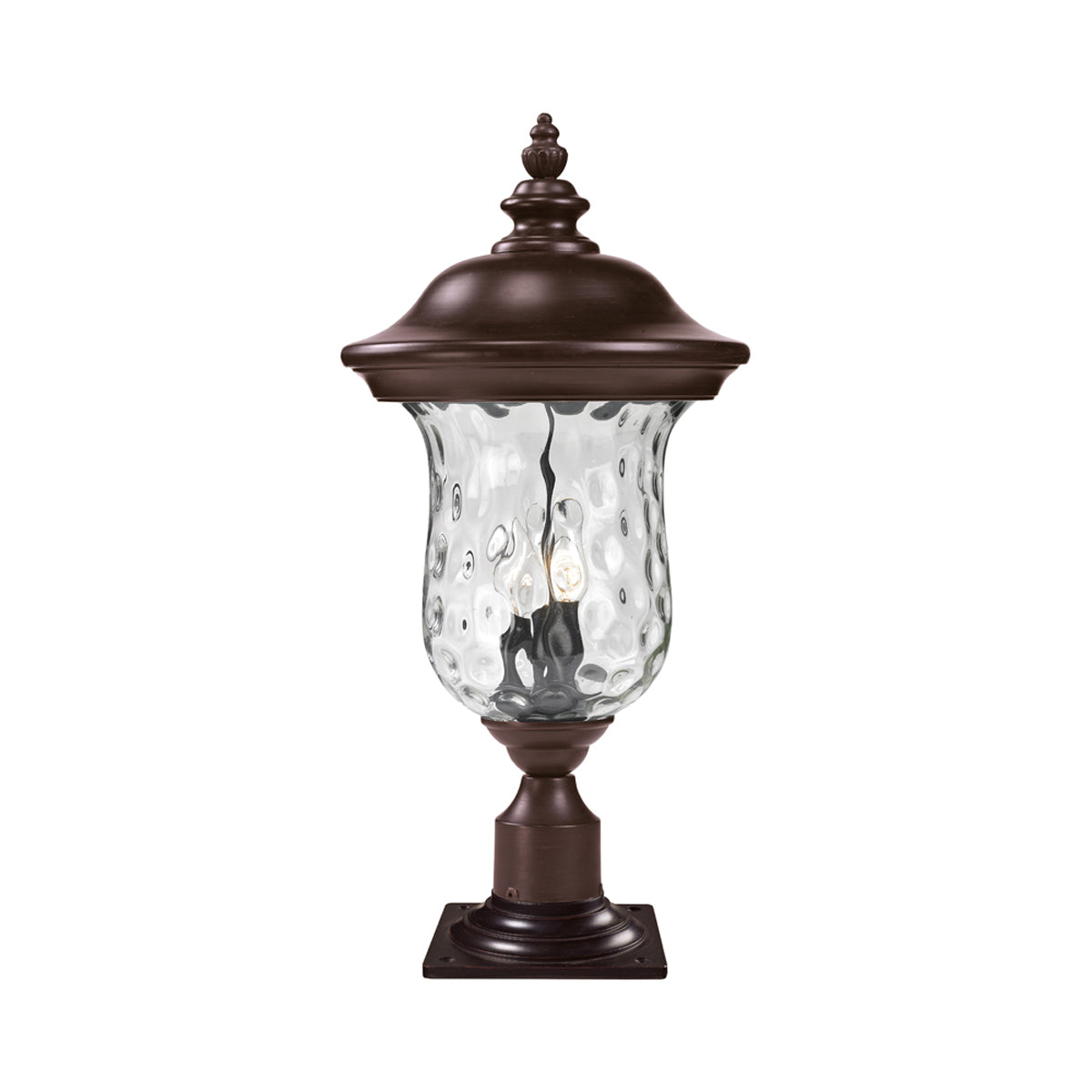 Armstrong Outdoor Pier Mount Light in Bronze (25.5-Inch).