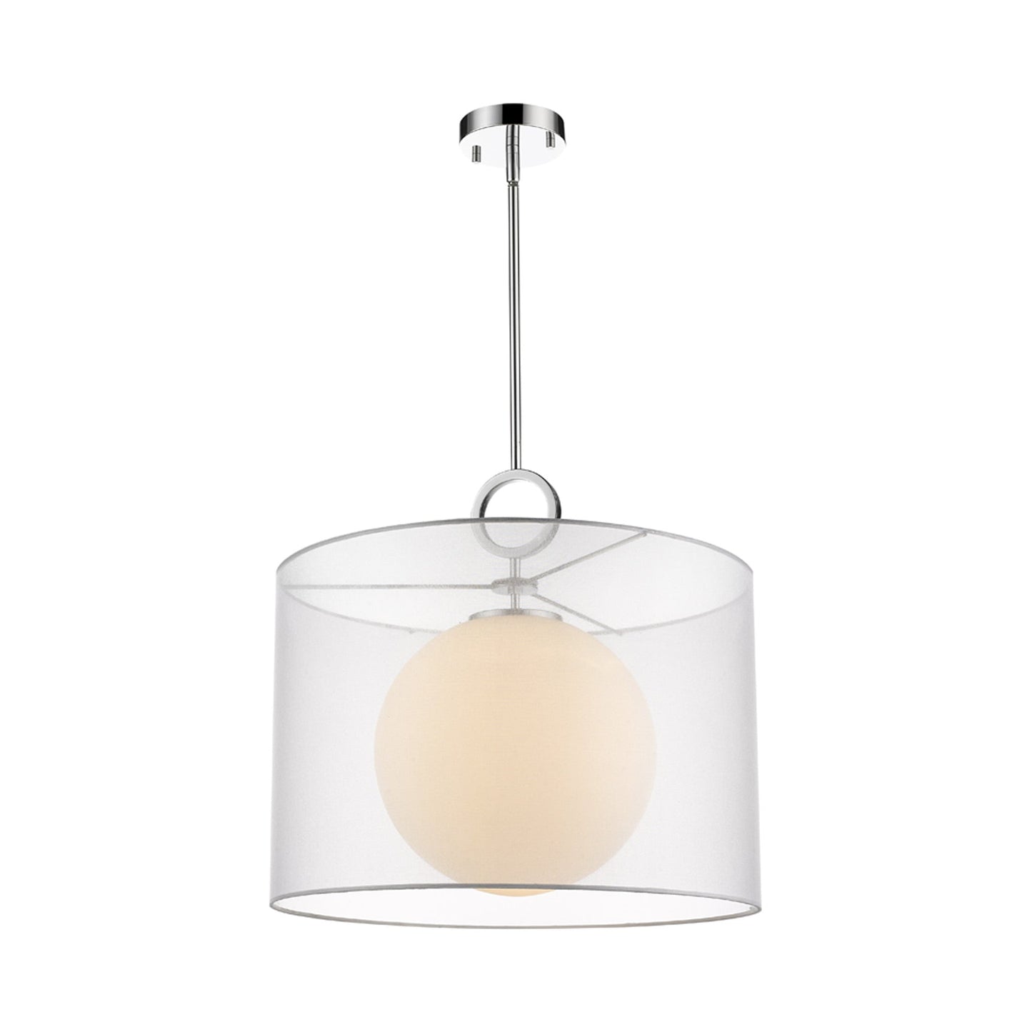 Arosia Pendant Light in White (20-Inch).