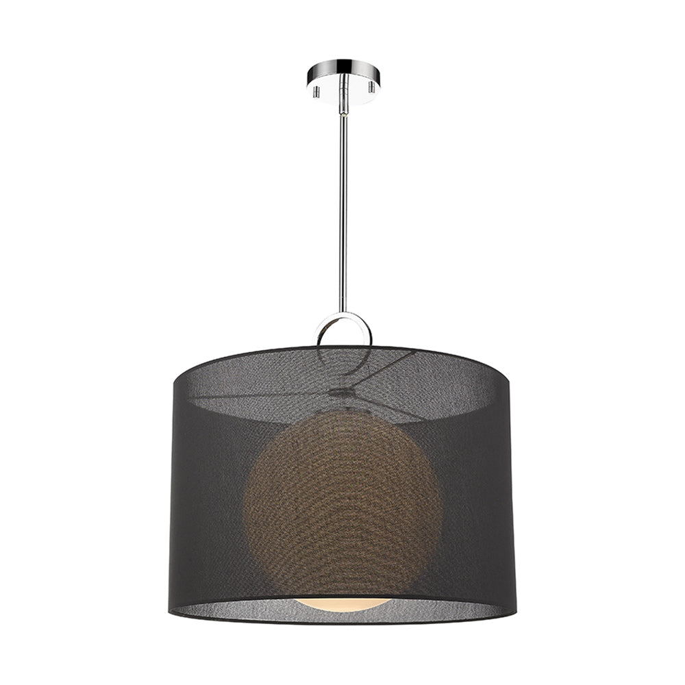 Arosia Pendant Light in Black (24-Inch).