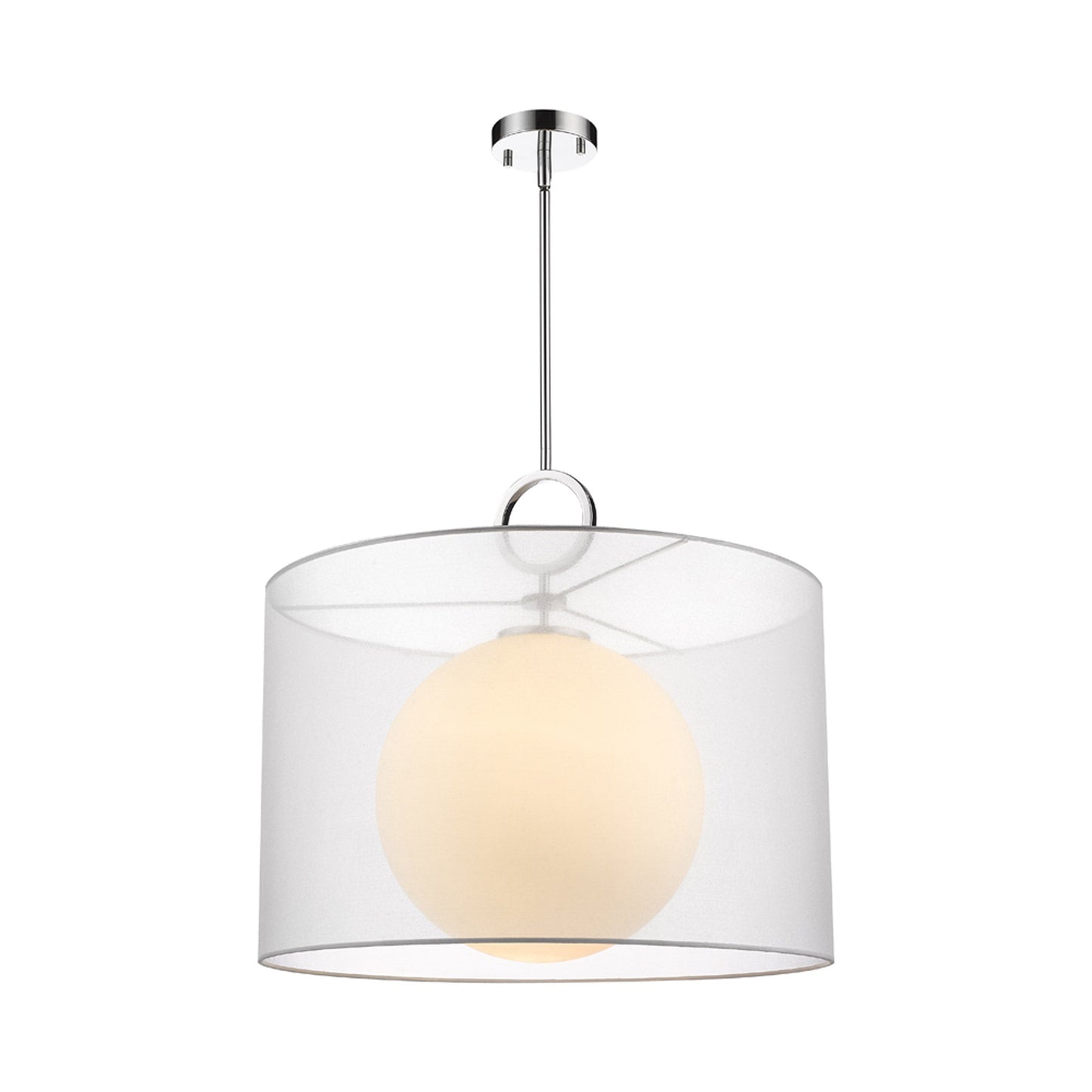Arosia Pendant Light in White (24-Inch).