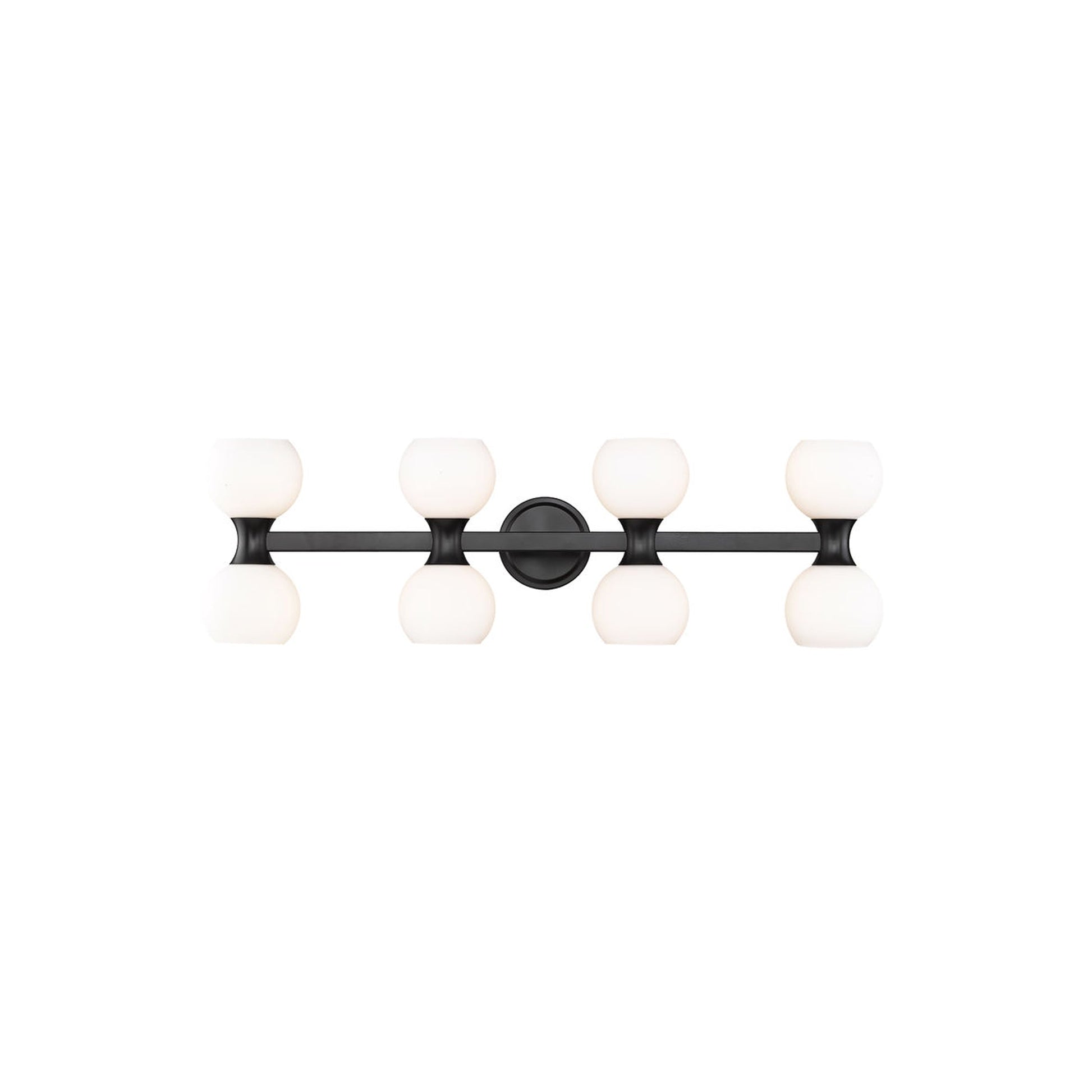 Artemis Bath Vanity Light in Matte Black (8-Light).