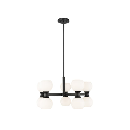 Artemis Chandelier in Matte Black (10-Light).