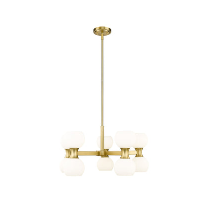 Artemis Chandelier in Modern Gold (10-Light).