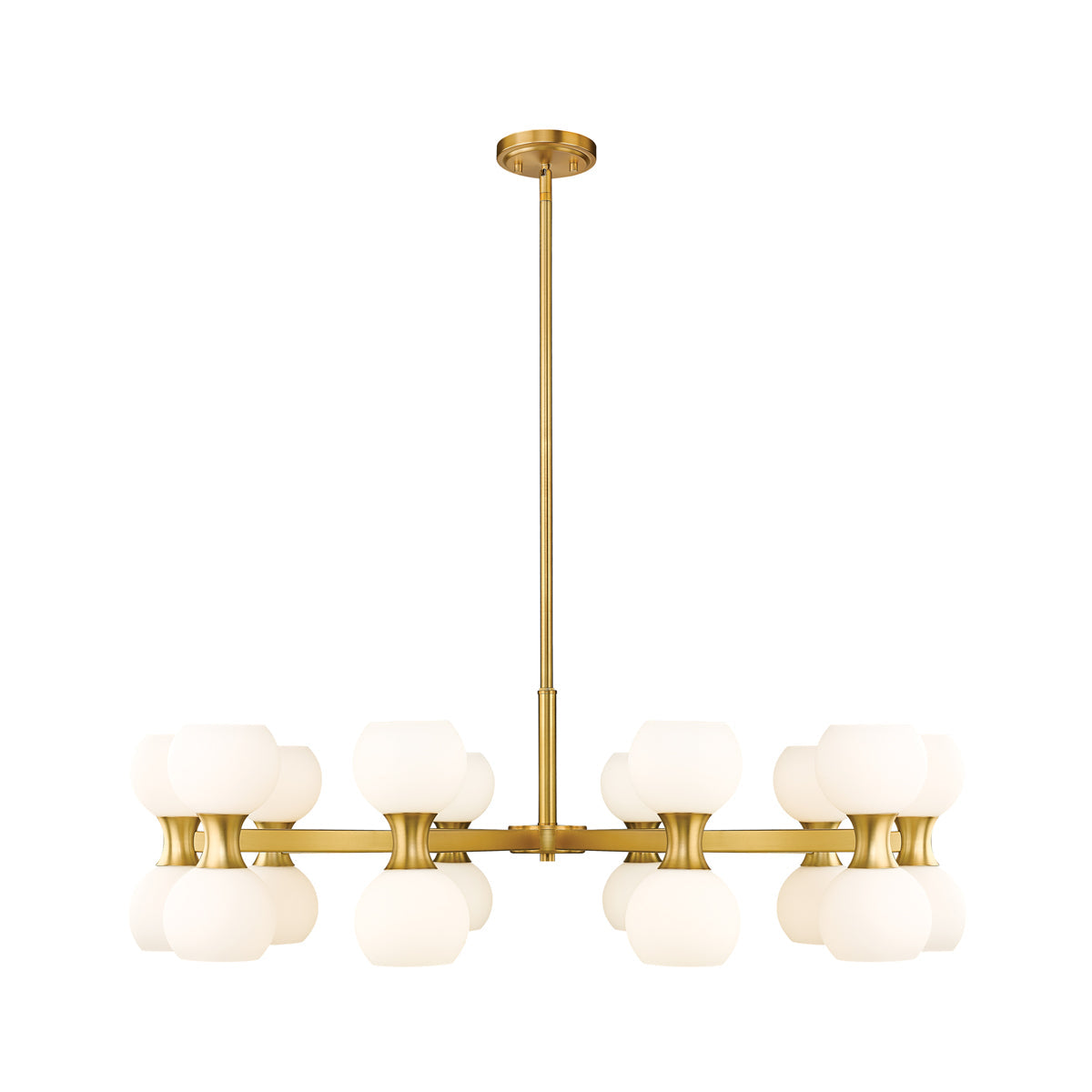 Artemis Chandelier in Modern Gold (20-Light).