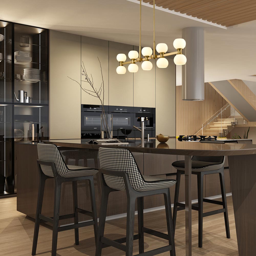 Artemis Island Light in dining room.