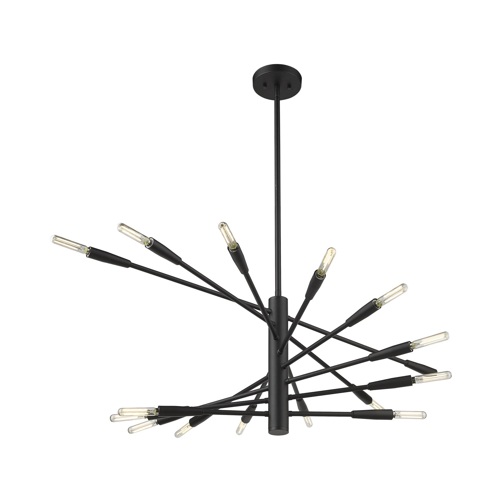 Ascension Chandelier in Matte Black (16-Light).