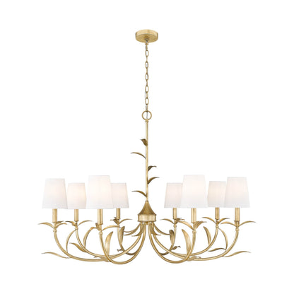 Aslin Chandelier in Gold Leaf (8-Light).