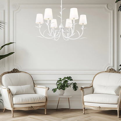 Aslin Chandelier in living room.