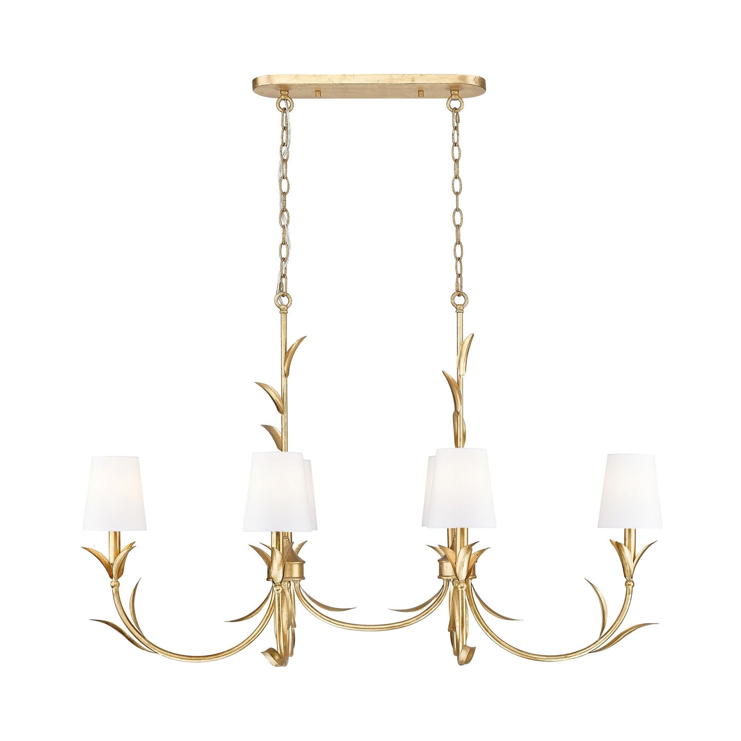 Aslin Linear Chandelier in Detail.