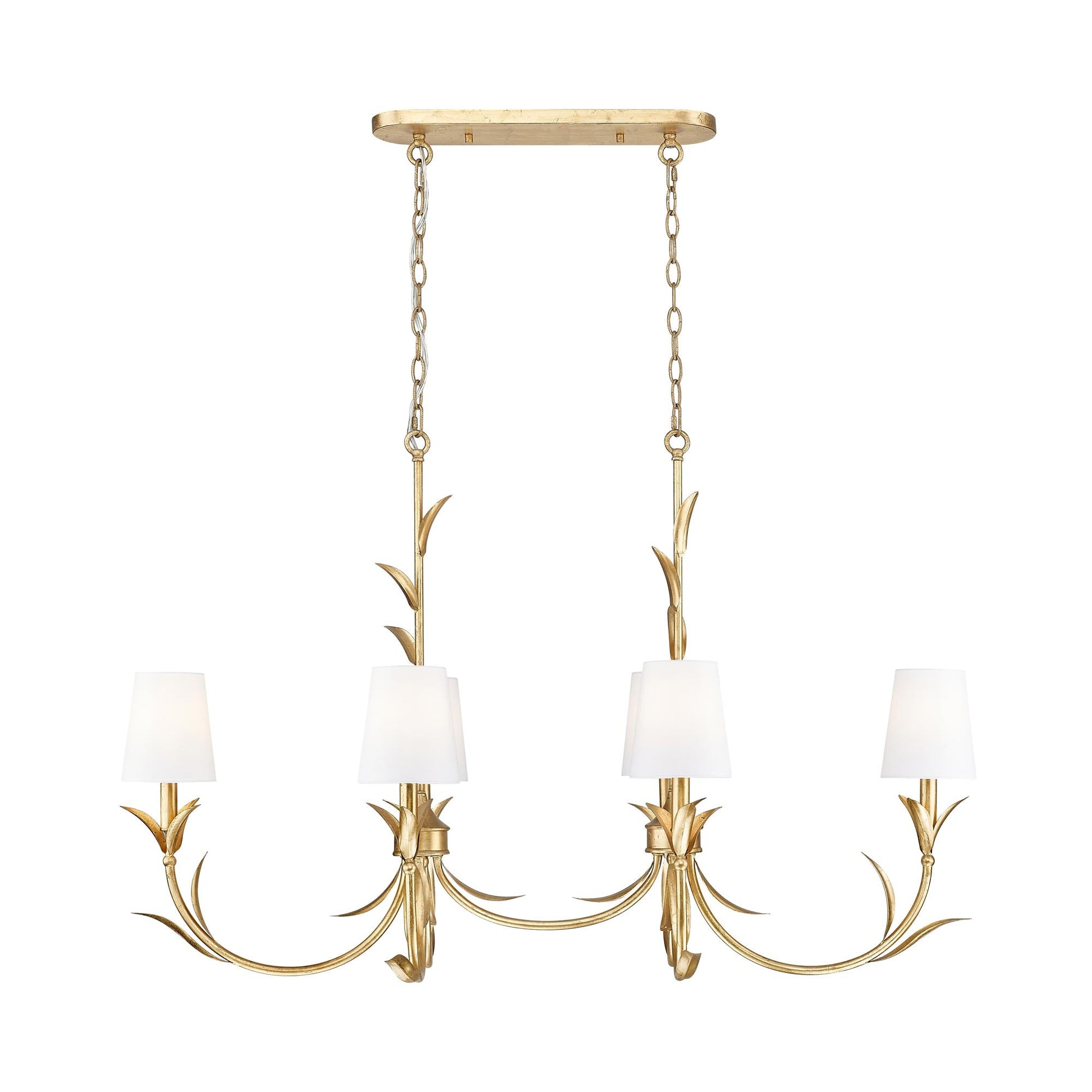 Aslin Linear Chandelier in Detail.