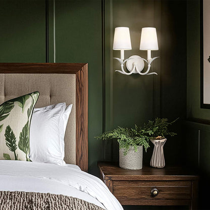 Aslin Wall Light in bedroom.