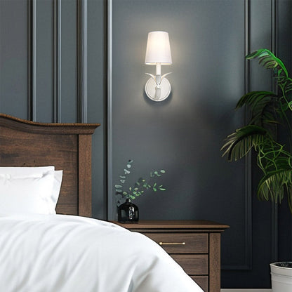 Aslin Wall Light in bedroom.