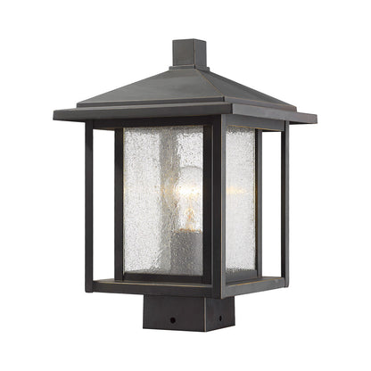 Aspen Outdoor Post Light in Oil Rubbed Bronze/Square Post Type (Small).