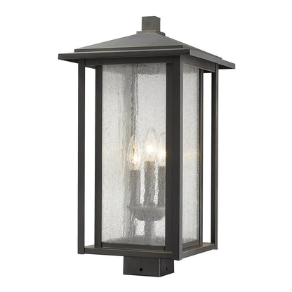 Aspen Outdoor Post Light in Oil Rubbed Bronze/Square Post Type (Large).