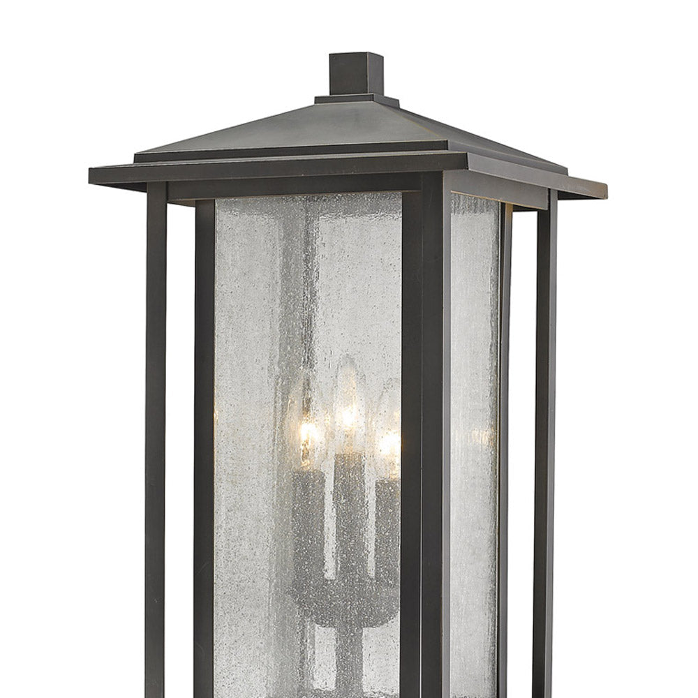 Aspen Outdoor Post Light in Detail.