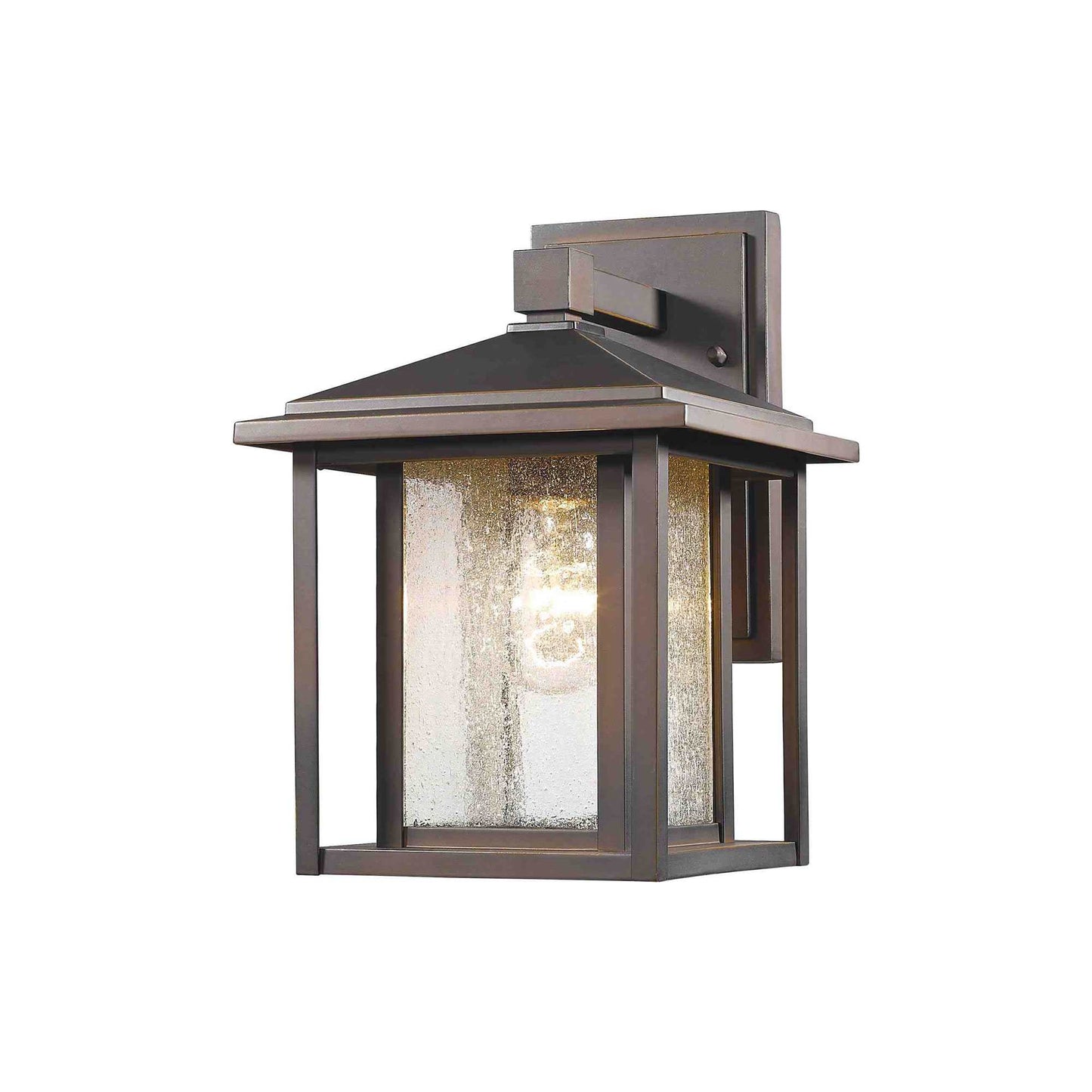 Aspen Outdoor Wall Light in Oil Rubbed Bronze (11-Inch).