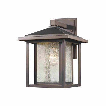 Aspen Outdoor Wall Light in Oil Rubbed Bronze (12.75-Inch).