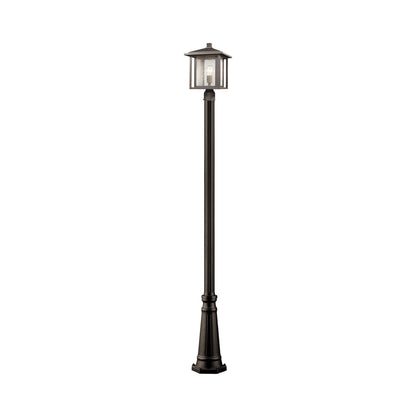 Aspen Round Outdoor Post Light in Oil Rubbed Bronze (110-Inch).
