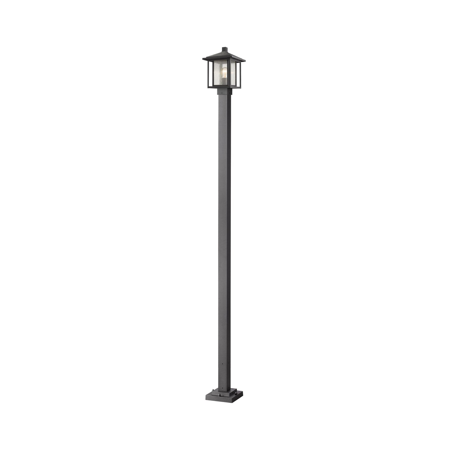 Aspen Square Outdoor Post Light in Black (109.27-Inch).