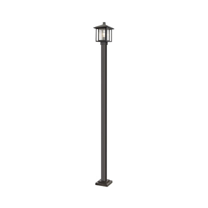 Aspen Square Outdoor Post Light in Oil Rubbed Bronze (109.27-Inch).
