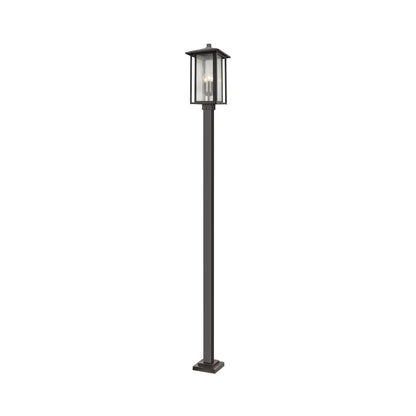 Aspen Square Outdoor Post Light in Oil Rubbed Bronze (116.87-Inch).