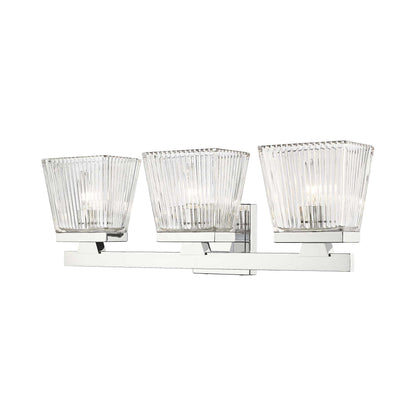 Astor Bath Vanity Light in Chrome (3-Light/Clear).