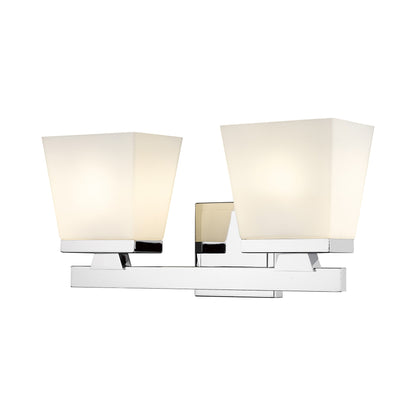 Astor Bath Vanity Light in Chrome (2-Light/Etched Opal).