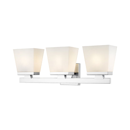 Astor Bath Vanity Light in Chrome (3-Light/Etched Opal).