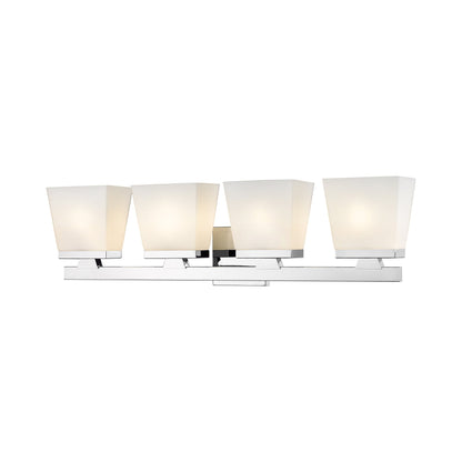 Astor Bath Vanity Light in Chrome (4-Light/Etched Opal).