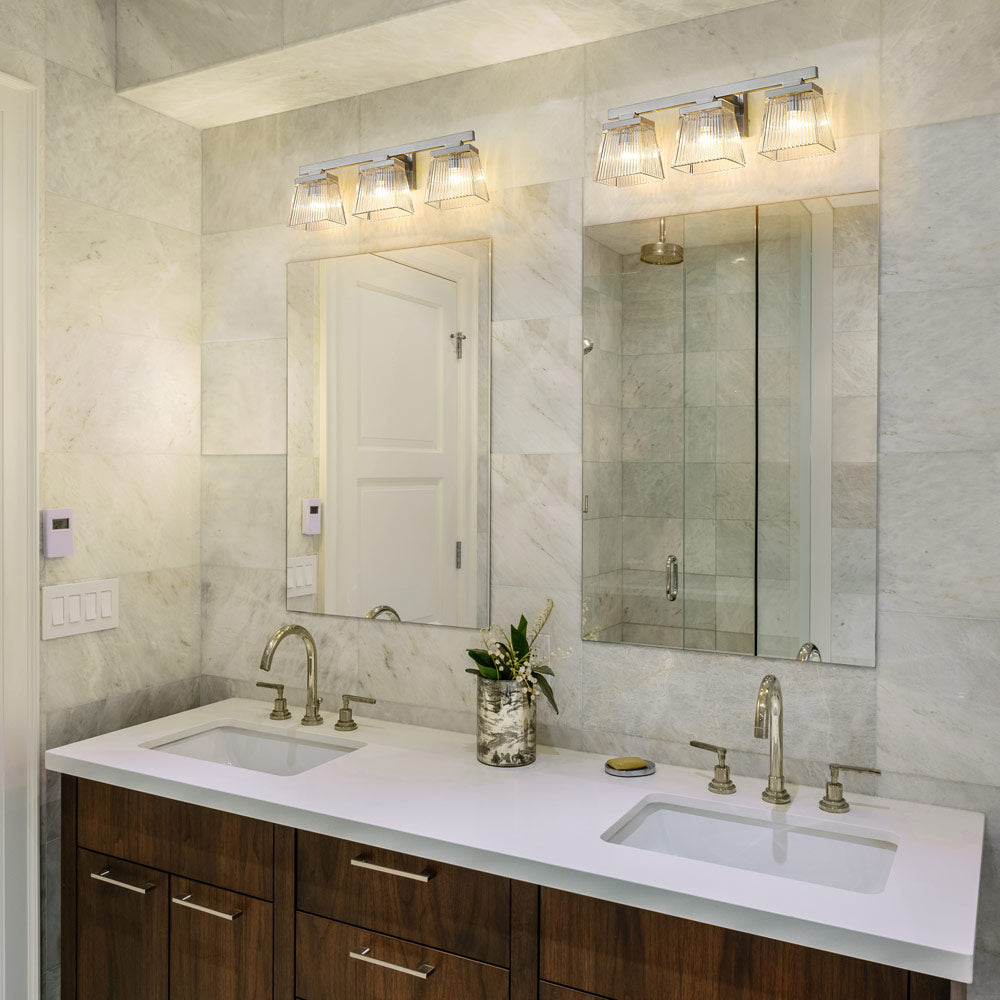 Astor Bath Vanity Light in bathroom.